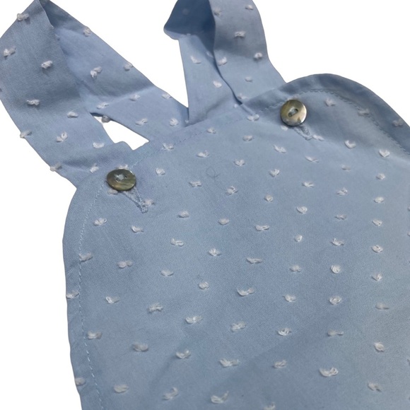 NWOT Mi Lucero Light Blue Plumetti Swiss Dot Sunbubble - Picture 3 of 5